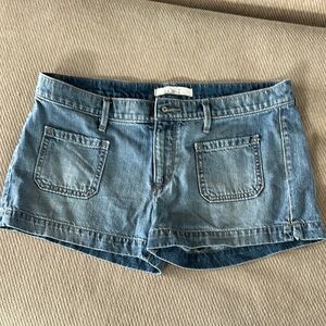 LOFT Blue Jean Shorts with Relaxed Fit